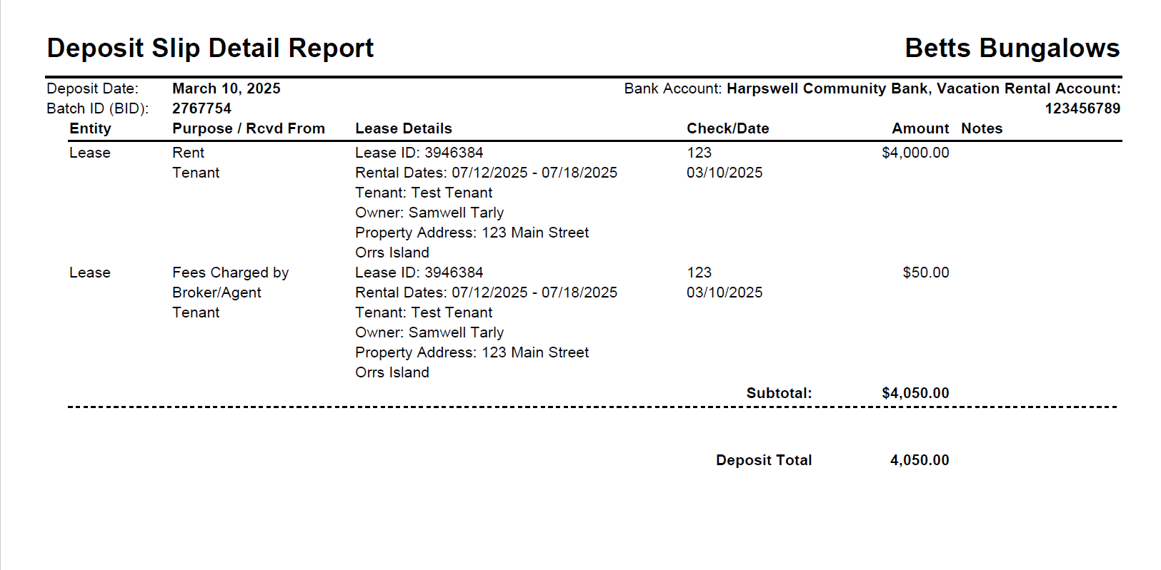 Vacation Rental Software Trust Accounting Package
